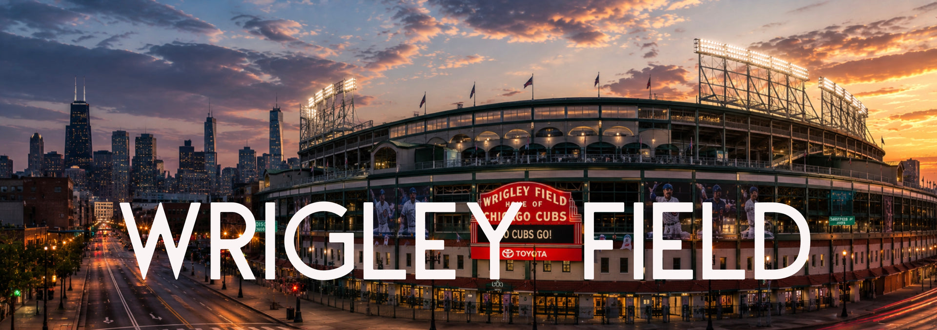Chicago Cubs Wrigley Field banner
