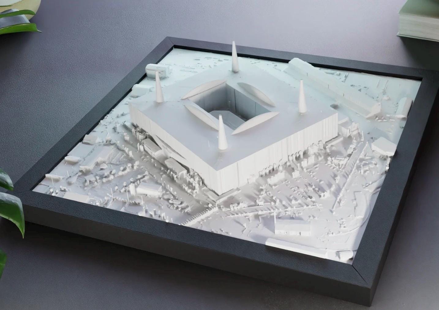 Miami Hurricanes Hard Rock Stadium | Framed 3D Stadium Art