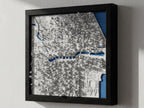 Chicago | Framed 3D City Map Art
